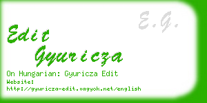 edit gyuricza business card